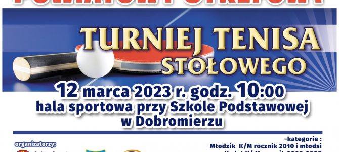 Powiatowo/strefowy turniej tenisa stołowego w Dobromierzu – 12.03.2023